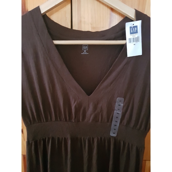 Gap Short Sleeved Brown Tunic Top (2/$15) - Picture 2 of 8